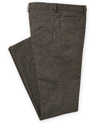 Westport Black Lincoln Houndstooth Five Pocket Pants, Men's Big & Tall