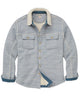 Westport Black Outpost Fleece Shirt Jacket - Sky Blue