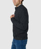Westport Black Brentwood Chenille Button Mock Sweater - Charcoal