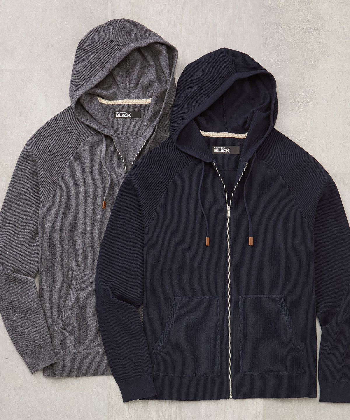 Westport Black SoHo Cotton Cashmere Hoodie, Men's Big & Tall