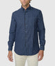 Westport Black Long Sleeve Button-Down Collar Sport Shirt - Navy
