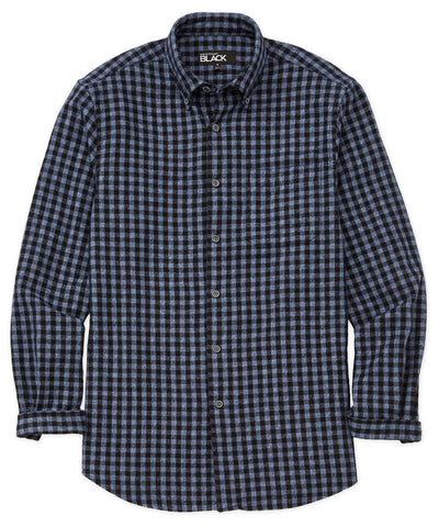 Westport Black Long Sleeve Button-Down Collar Sport Shirt, Men's Big & Tall