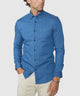 Westport Black Long Sleeve Button-Down Collar Denim Sport Shirt