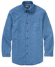 Westport Black Long Sleeve Button-Down Collar Denim Sport Shirt - Denim Blue