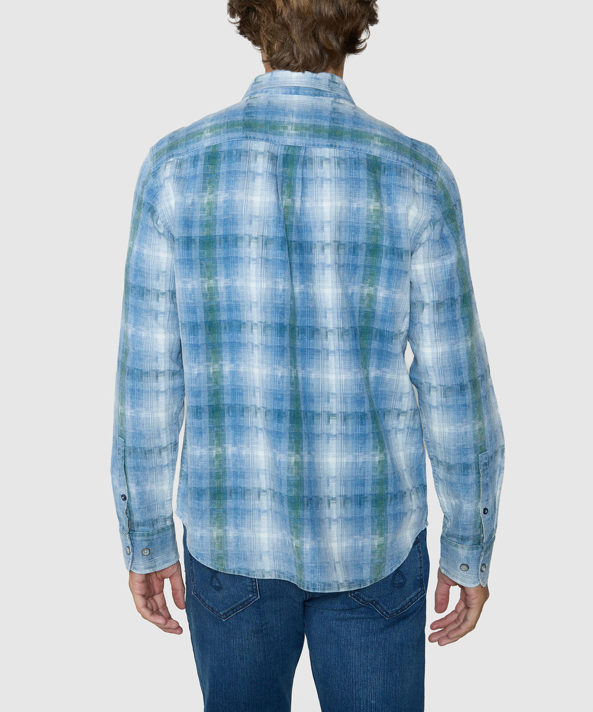 Tommy Bahama Long Sleeve Button-Down Collar Sport Shirt - Soapstone, Men's Big & Tall