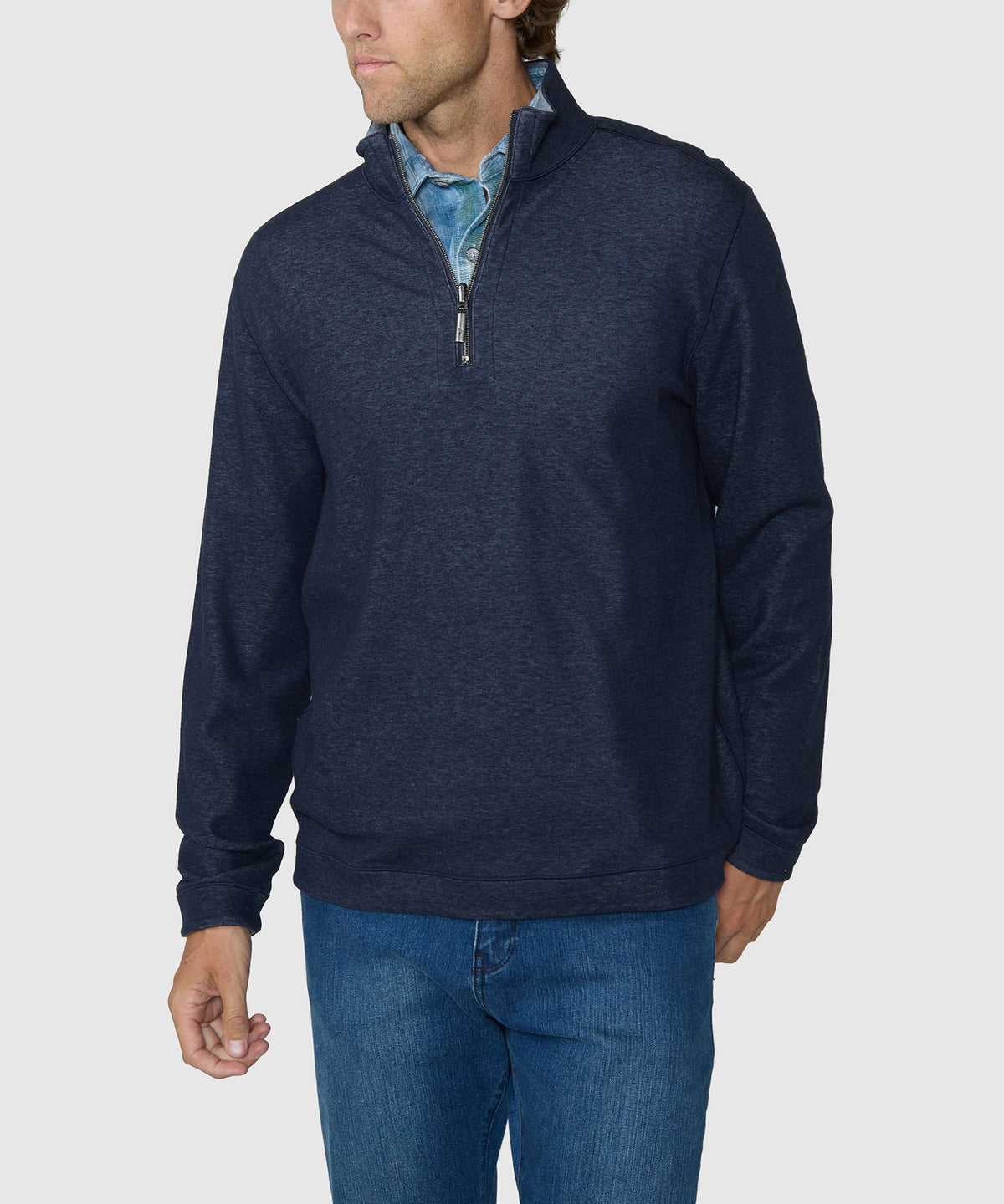 Tommy Bahama Long Sleeve Flipview Half-Zip Pullover, Men's Big & Tall