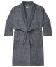 Majestic Plush Fleece Shawl Collar Robe - Charcoal