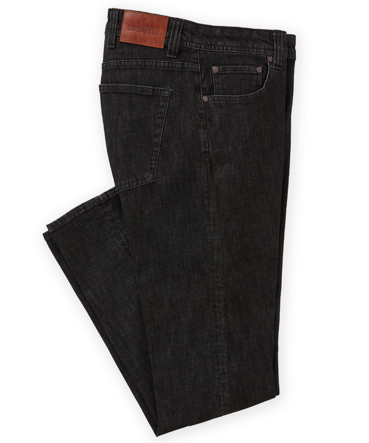 Westport Lifestyle Heritage Stretch Jeans - Black, Men's Big & Tall