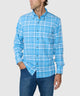 Westport No-Tuck Long Sleeve Button-Down Collar Stretch Performance Plaid Sport Shirt