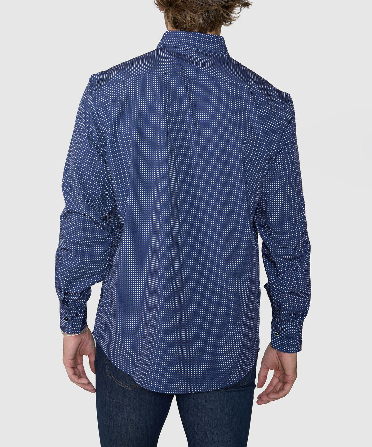Westport No-Tuck Long Sleeve Spread Collar Performance Sport Shirt, Men's Big & Tall