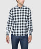 Westport No-Tuck Long Sleeve Hidden Button Down Collar Buffalo Plaid Sport Shirt