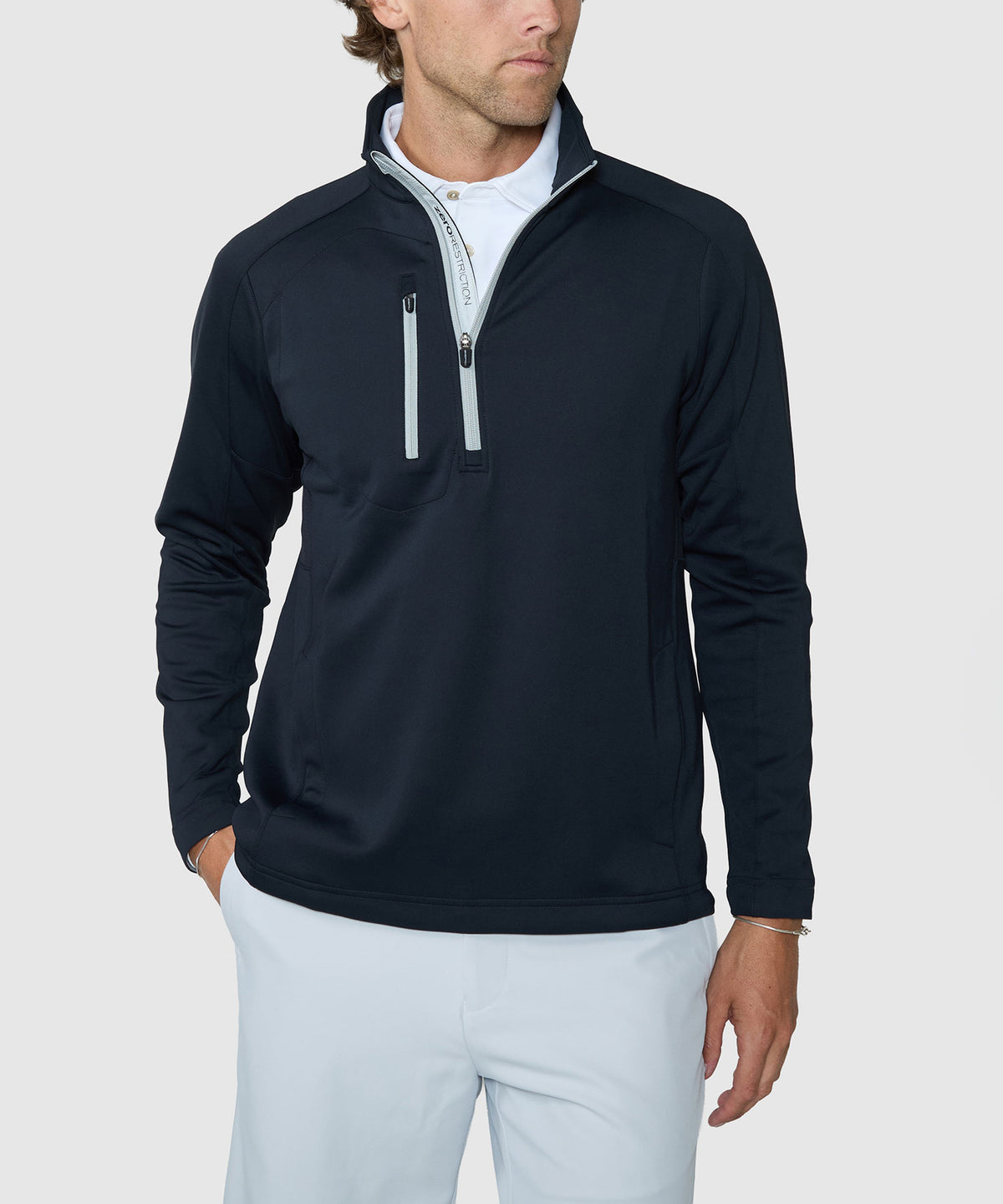 Zero Restriction Z500 Quarter-Zip - Black, Men's Big & Tall
