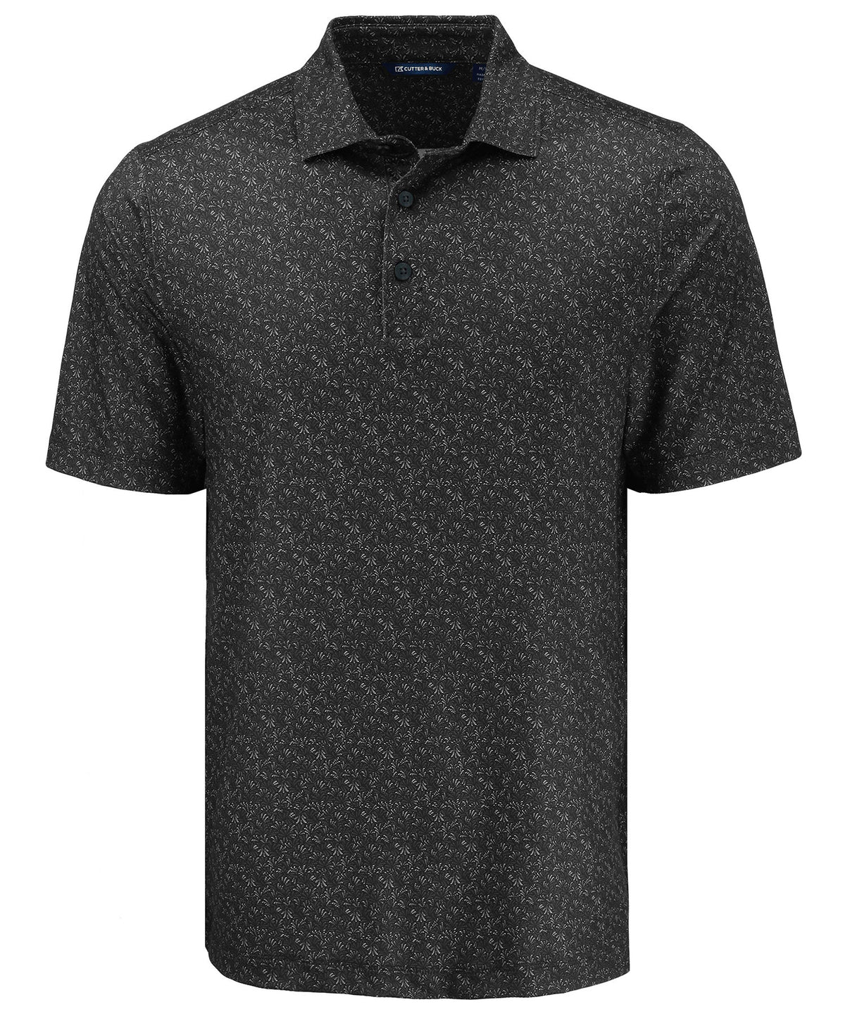 Cutter & Buck Short Sleeve Pike Recycled Fern Print Polo, Men's Big & Tall