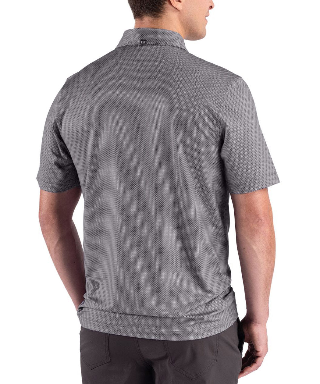 Cutter & Buck Short Sleeve Pike Recycled Lattice Print Polo, Men's Big & Tall