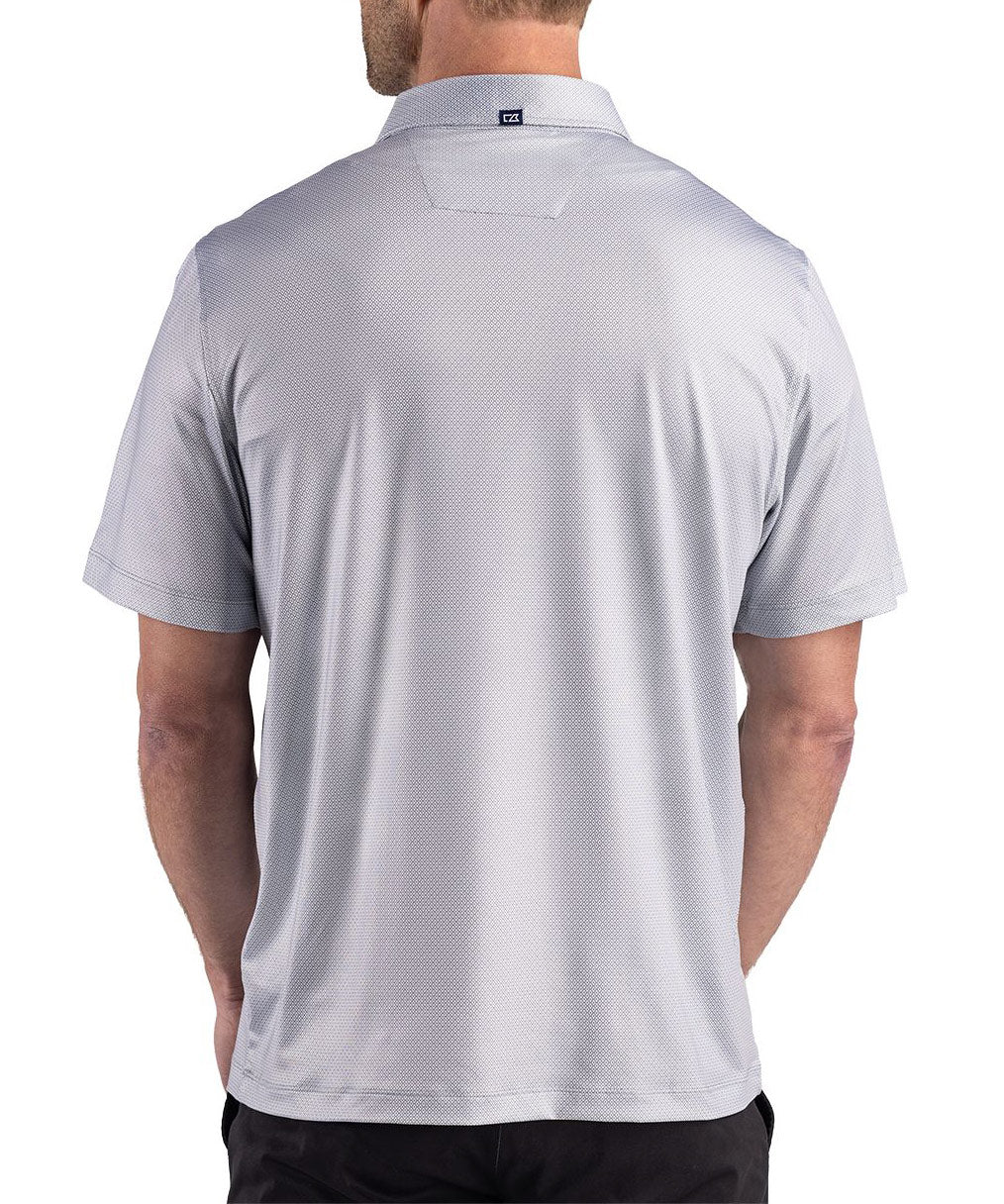 Cutter & Buck Short Sleeve Pike Recycled Lattice Print Polo, Men's Big & Tall