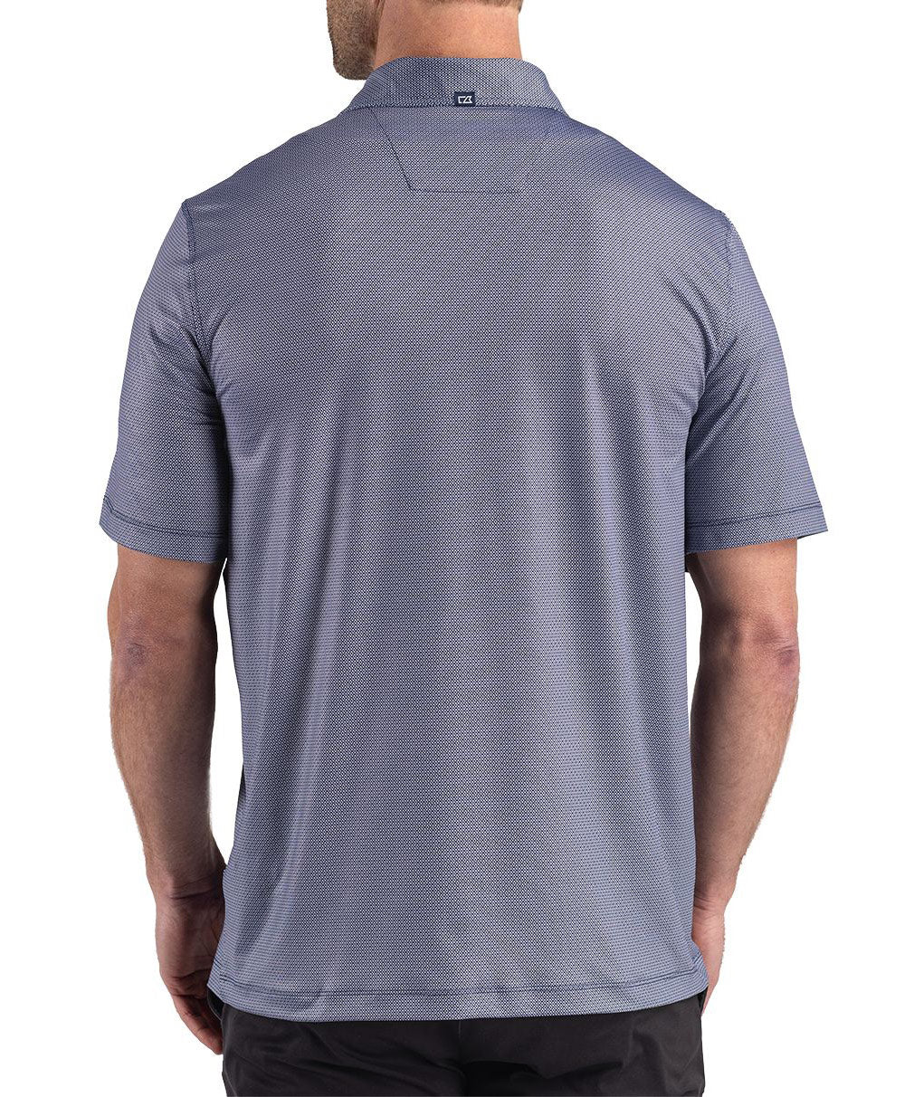 Cutter & Buck Short Sleeve Pike Recycled Lattice Print Polo, Men's Big & Tall