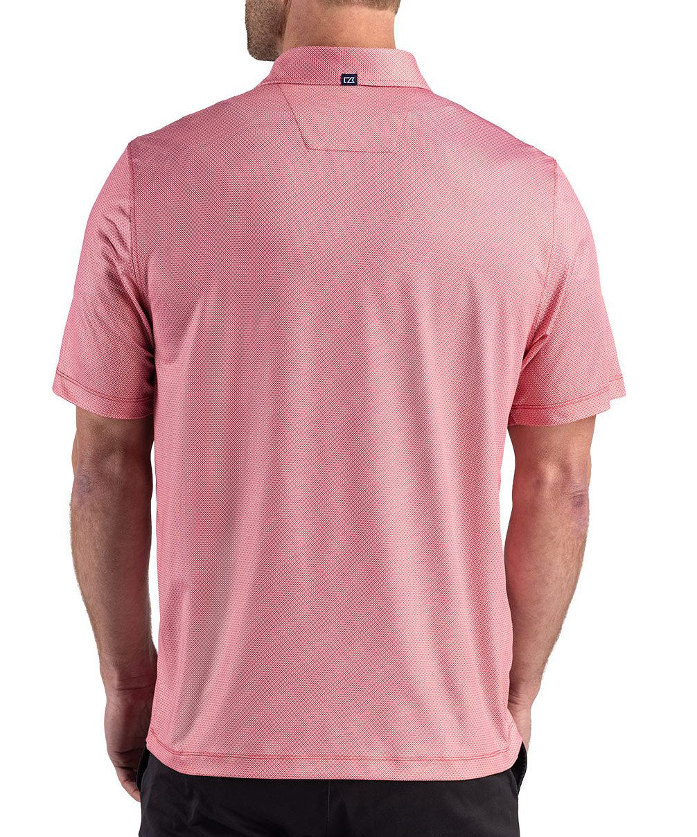 Cutter & Buck Short Sleeve Pike Recycled Lattice Print Polo, Men's Big & Tall