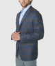 Westport Black Two Button Plaid Sport Coat