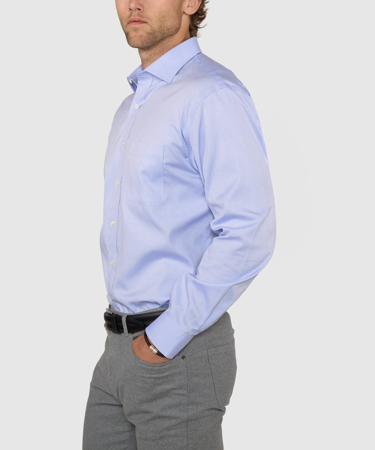 Wilkes & Riley Tailored Fit Spread Collar Dress Shirt, Men's Big & Tall