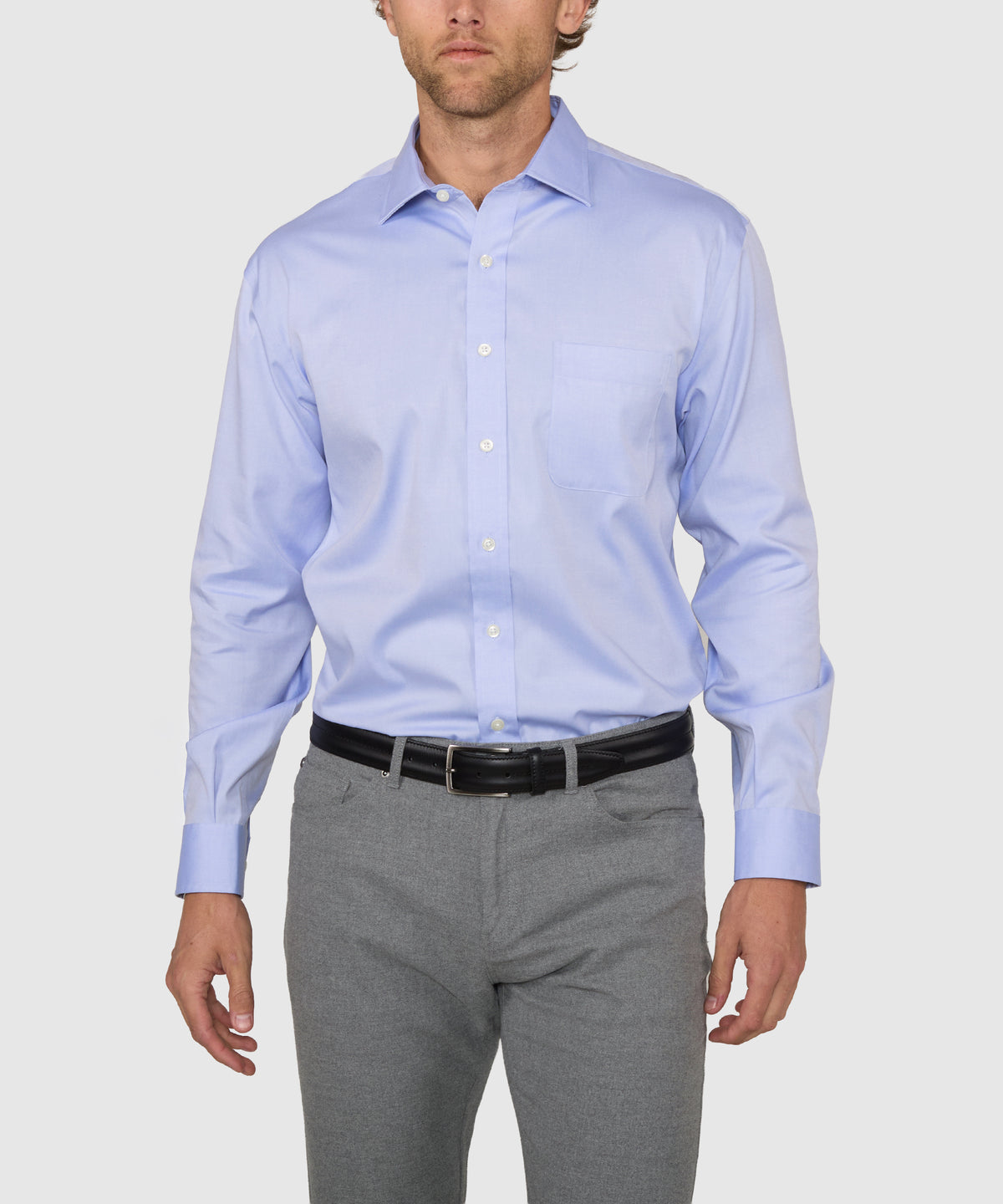 Wilkes & Riley Tailored Fit Spread Collar Dress Shirt, Men's Big & Tall