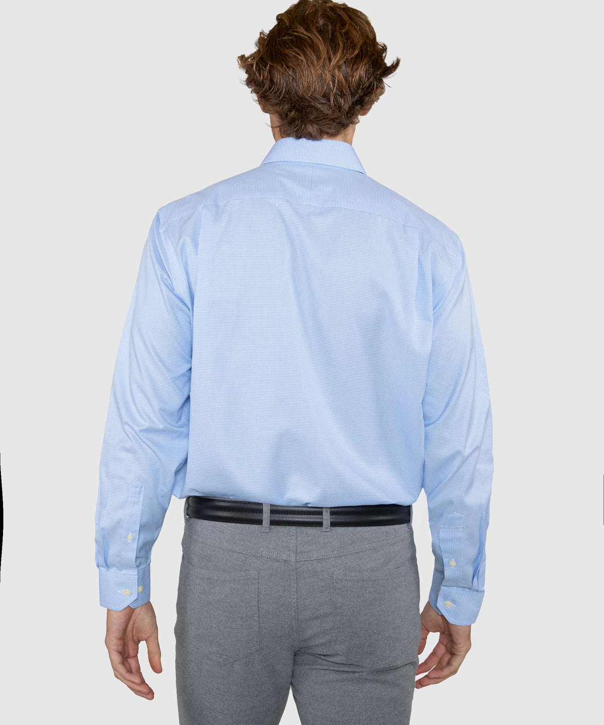 Wilkes & Riley Long Sleeve Houndstooth Twill Shirt, Men's Big & Tall