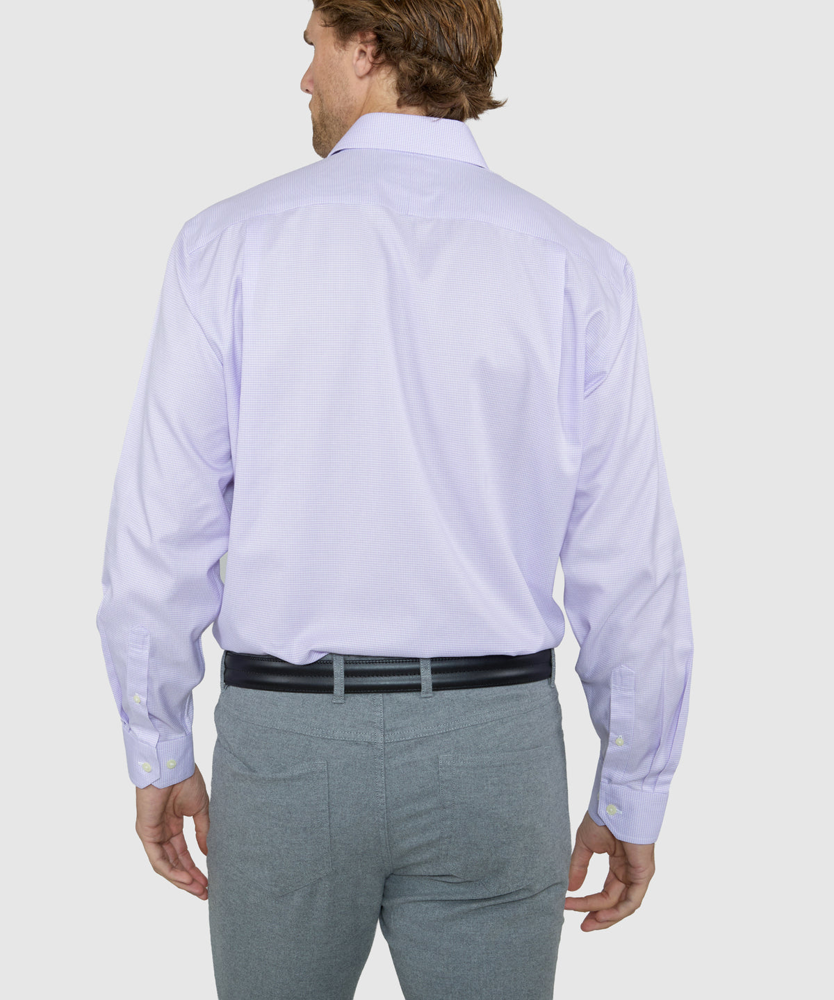 Wilkes & Riley Long Sleeve Houndstooth Twill Shirt, Men's Big & Tall