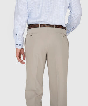 Westport Black Flat Front Performance Stretch Gabardine Pant