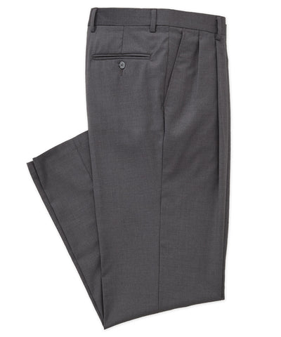 Westport 1989 Solid Gabardine Pleated Pants, Men's Big & Tall