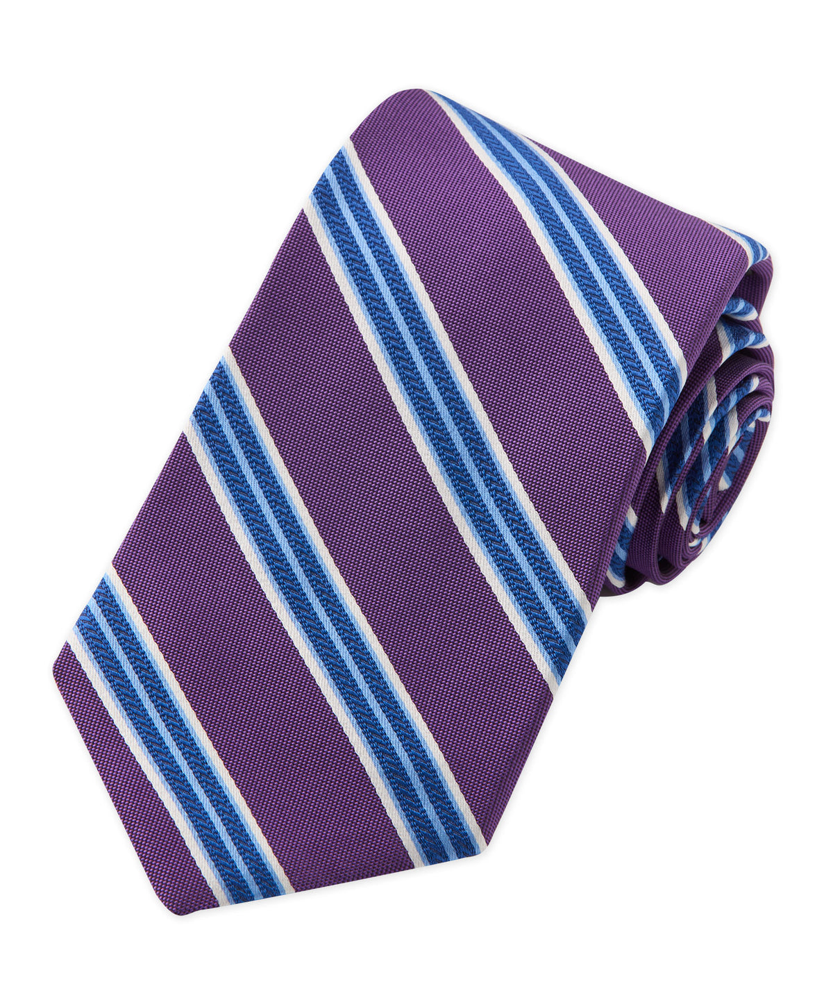 Westport Black Silk Multi Stripe Tie, Men's Big & Tall