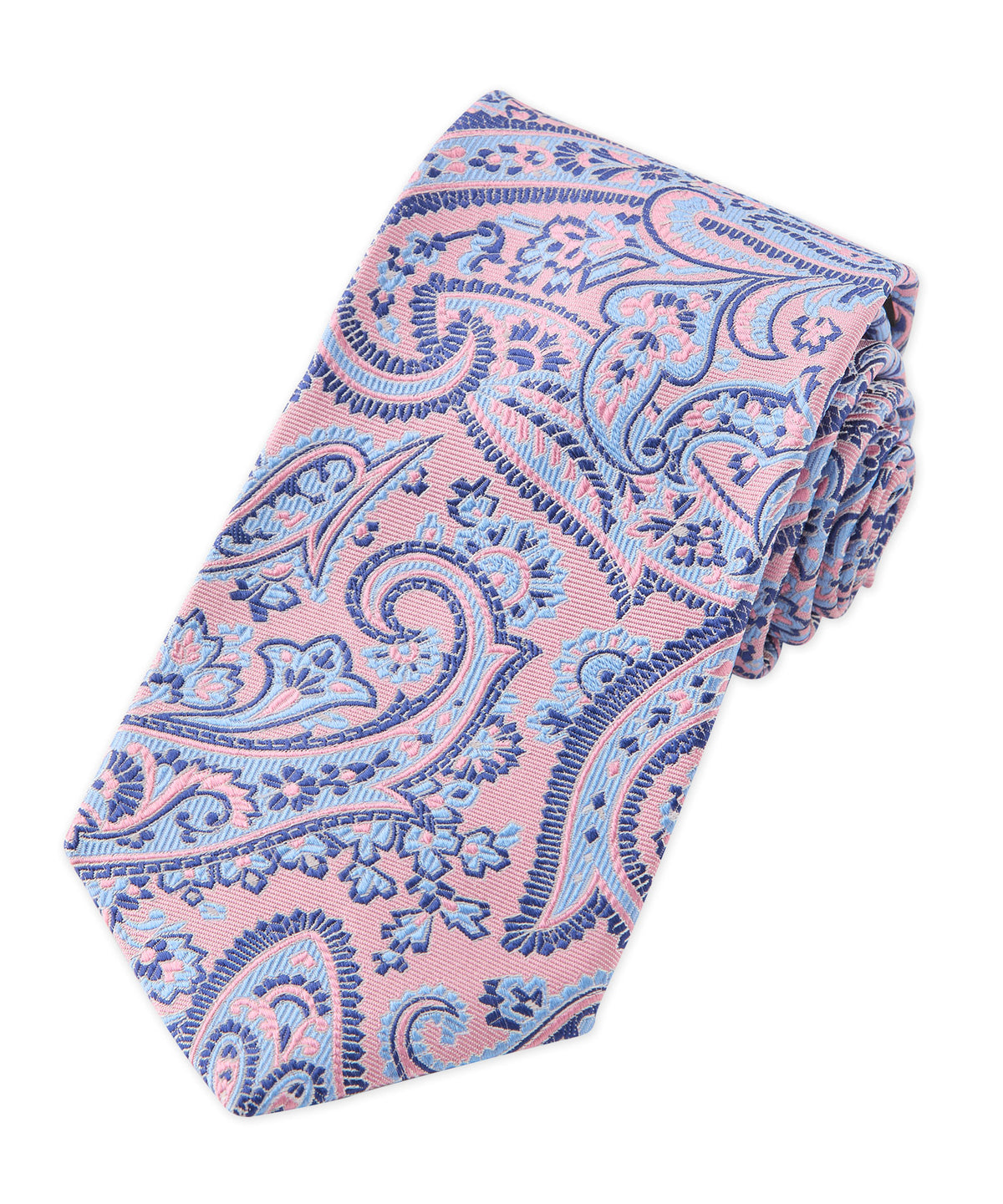 Westport Black Silk Paisley Tie, Men's Big & Tall