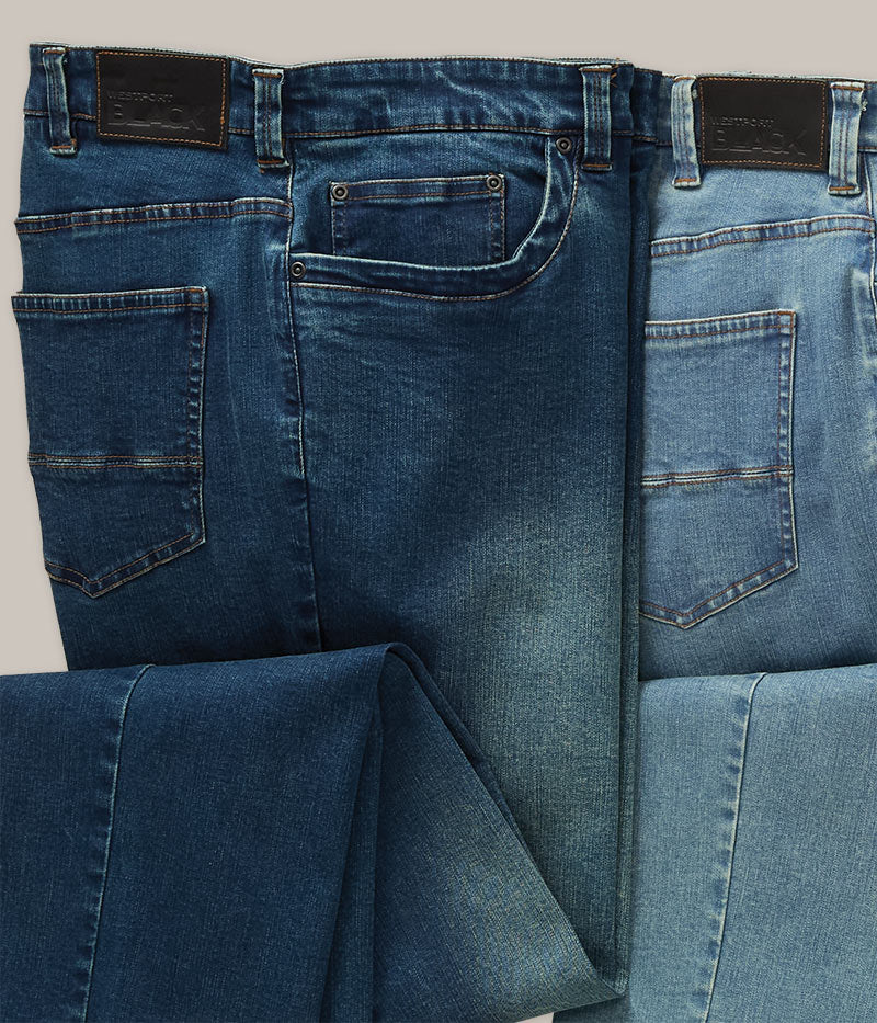 Westport Black Ultra Stretch Denim Jean