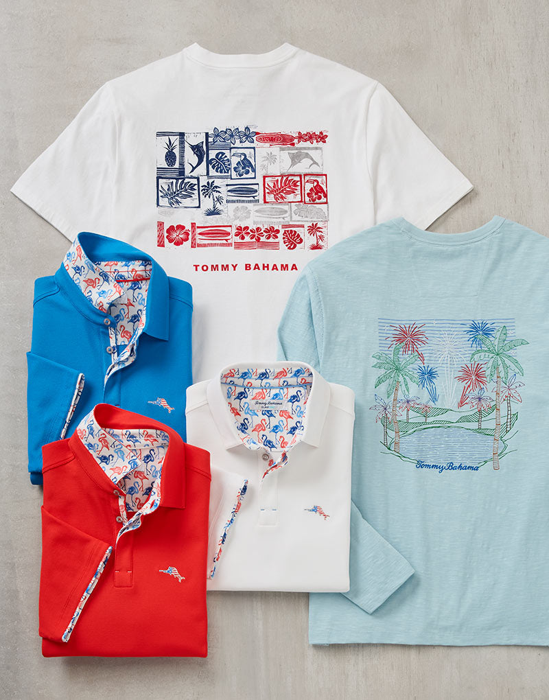 Tommy Bahama Tee Shirts and Polo Shirts