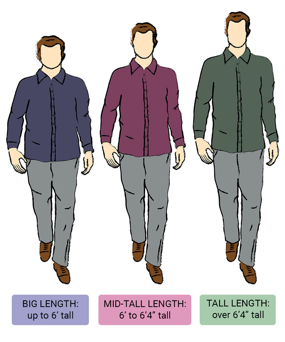 Westport No-Tuck Long Sleeve Button Under Collar Stretch Performance 'Stamps' Sport Shirt, Men's Big & Tall