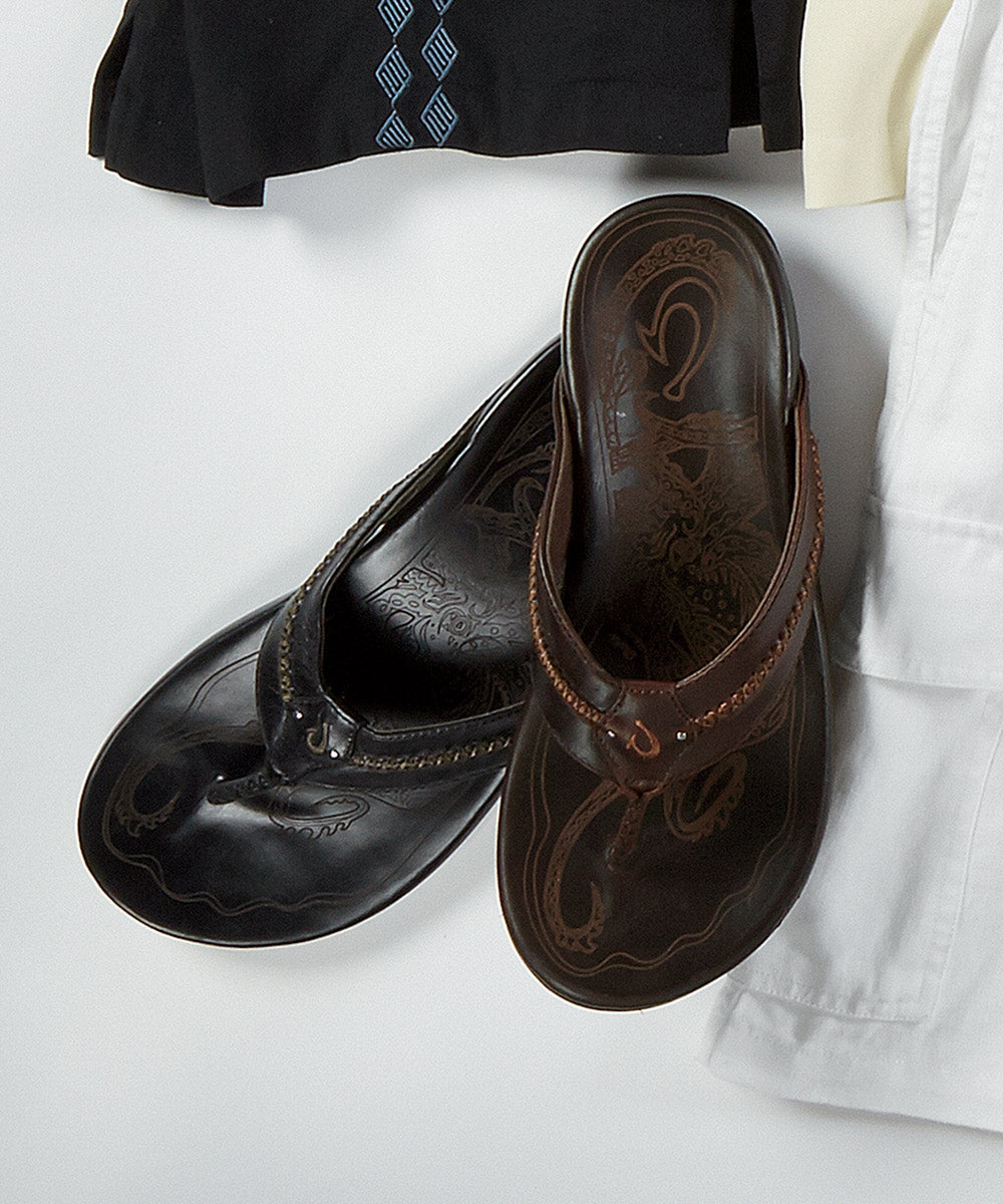 Olukai Mea Ola Leather Sandals, Men's Big & Tall