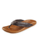 OluKai Mea Ola Leather Flip-Flop Sandals