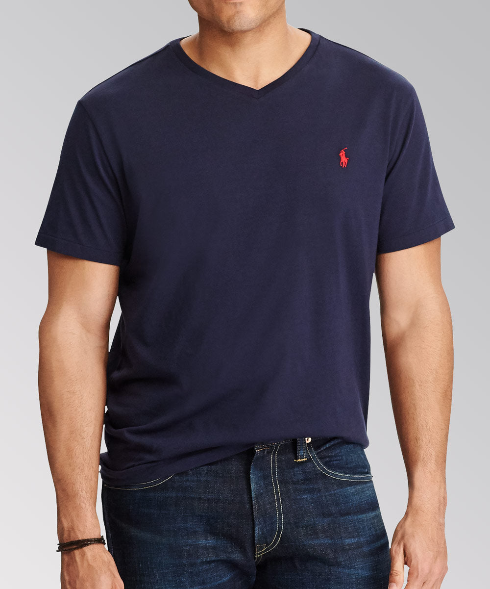 Polo Ralph Lauren Short Sleeve V-Neck Tee Shirt, Men's Big & Tall