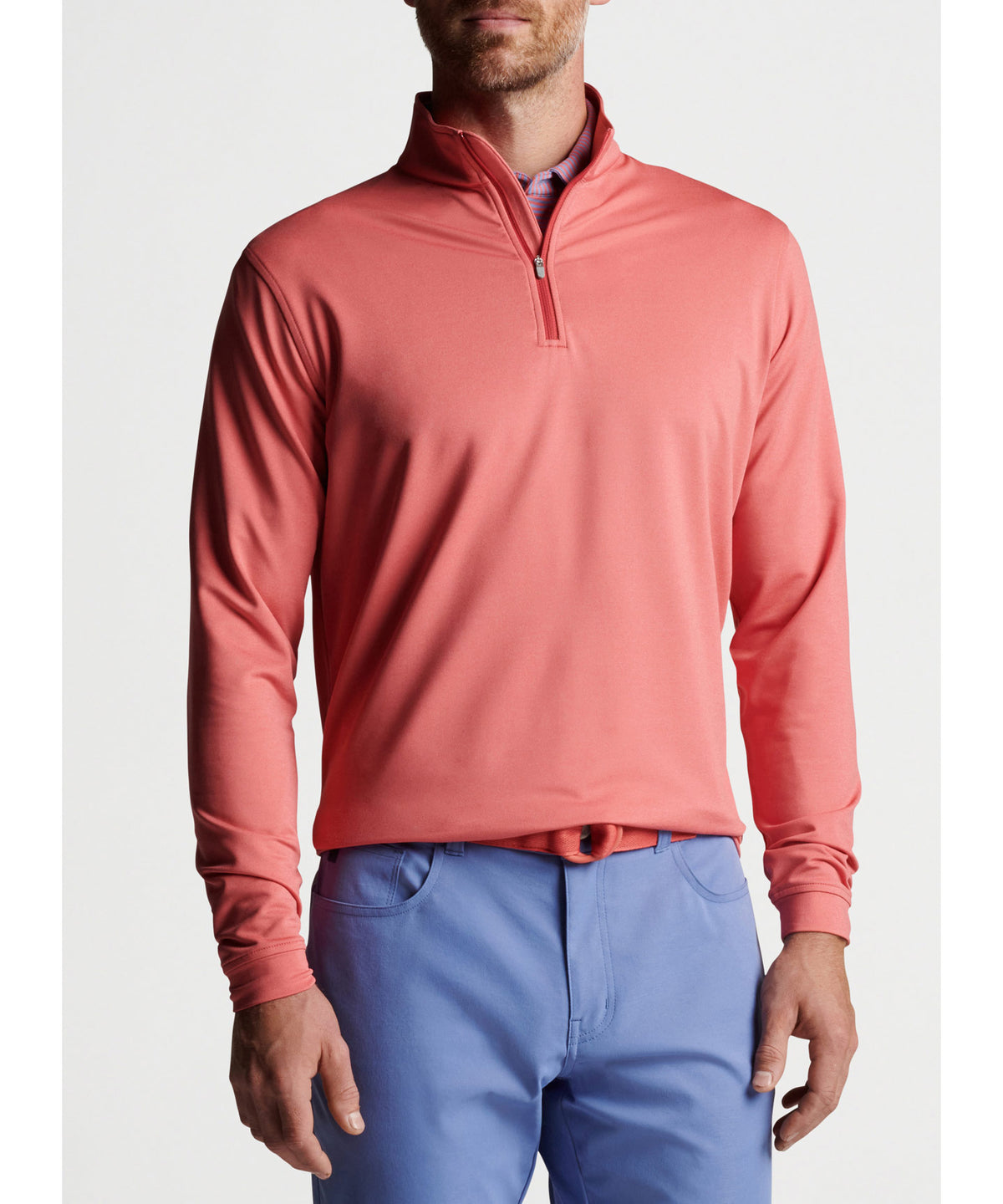 Peter Millar Perth Stretch Loop Terry Quarter-Zip Pullover, Men's Big & Tall