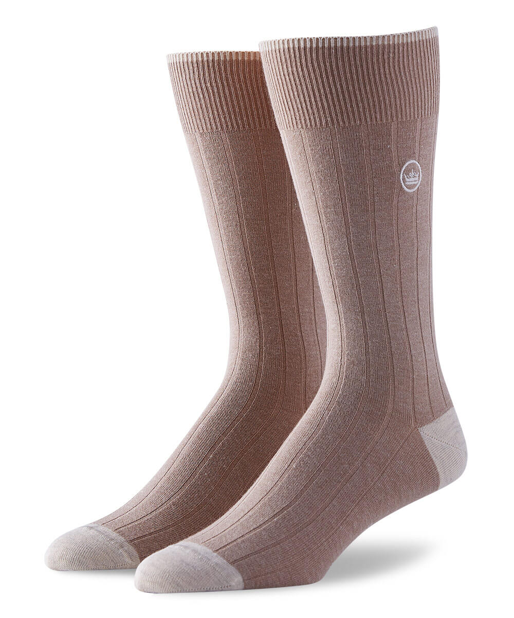 Peter Millar Solid Ribbed Cotton Socks, Men's Big & Tall