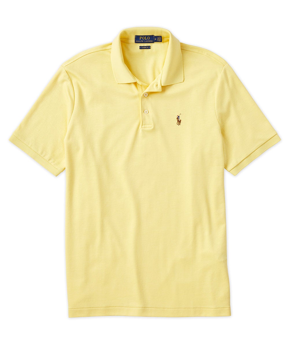 Polo Ralph Lauren Short Sleeve Classic Fit Soft Touch Pima Cotton Polo Shirt, Men's Big & Tall