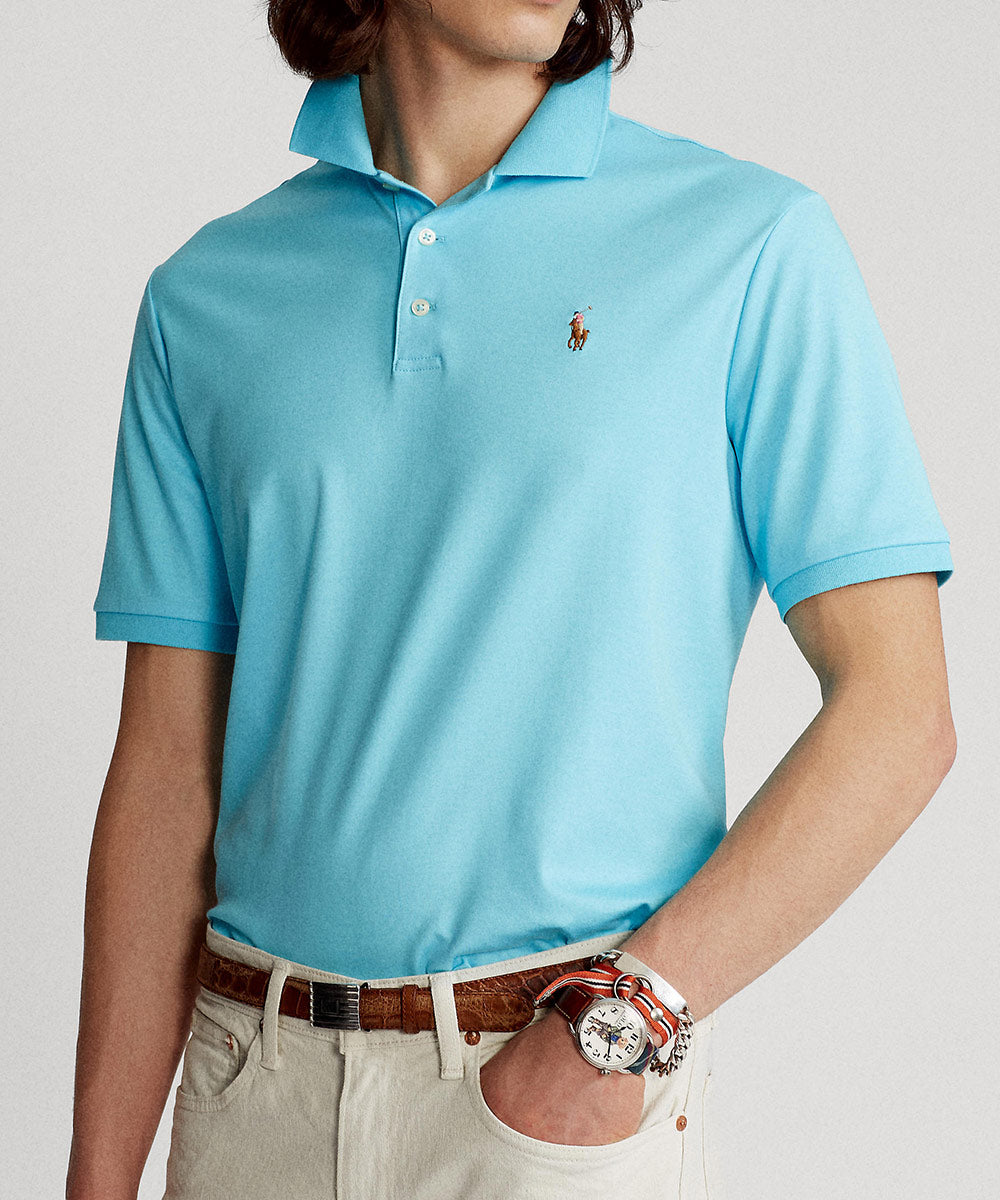 Polo Ralph Lauren Short Sleeve Classic Fit Soft Touch Pima Cotton Polo Shirt, Men's Big & Tall