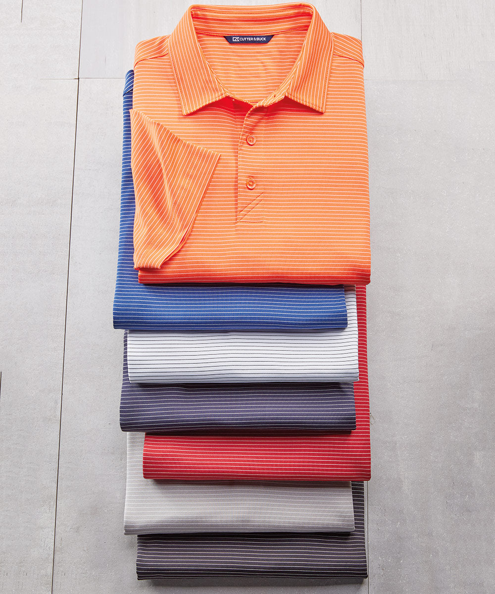 Cutter & Buck Forge Pencil Stripe Stretch Polo, Men's Big & Tall