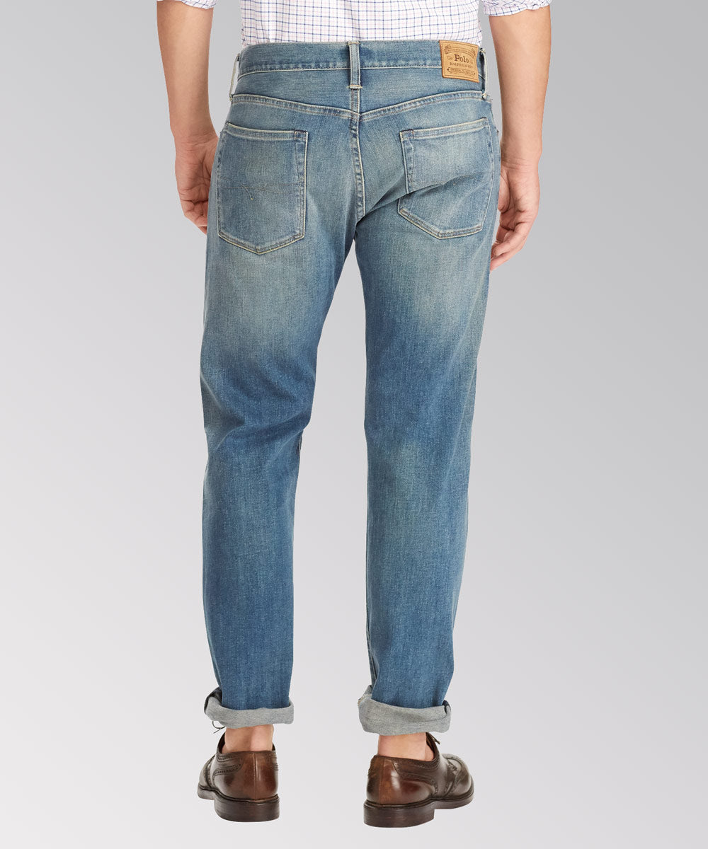 Polo Ralph Lauren Light Wash Five-Pocket Jeans, Men's Big & Tall
