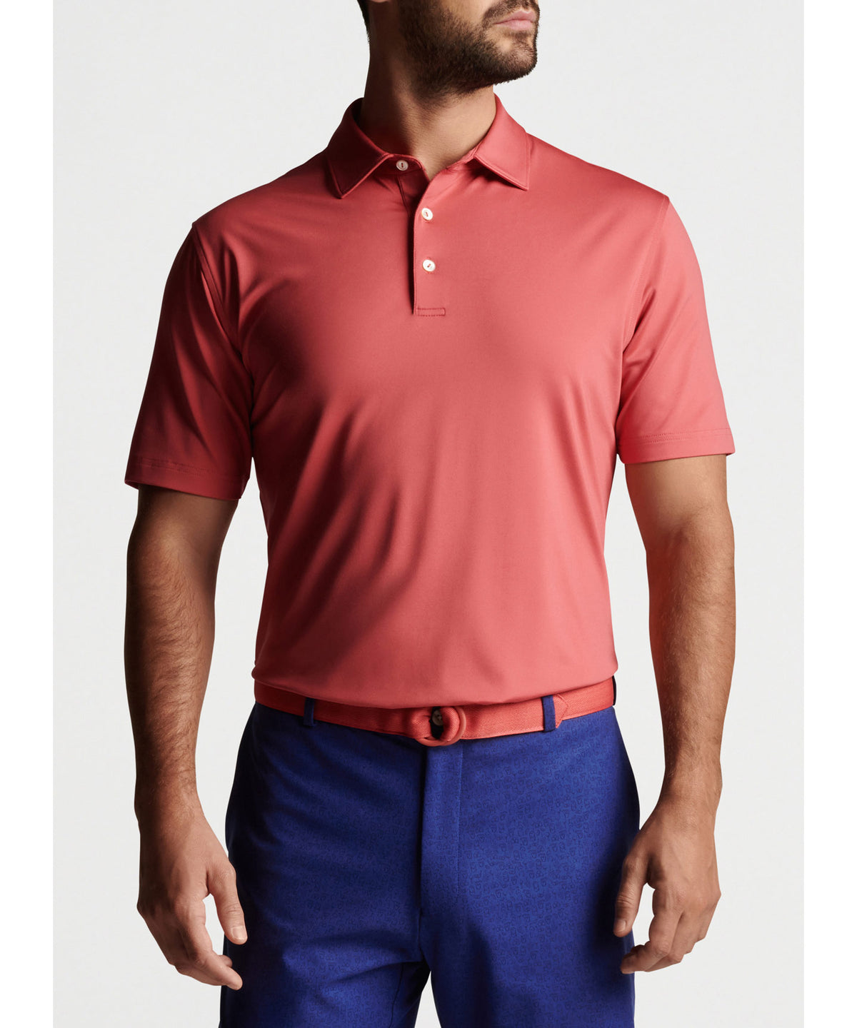 Peter Millar Solid Stretch Jersey Performance Polo Shirt, Men's Big & Tall