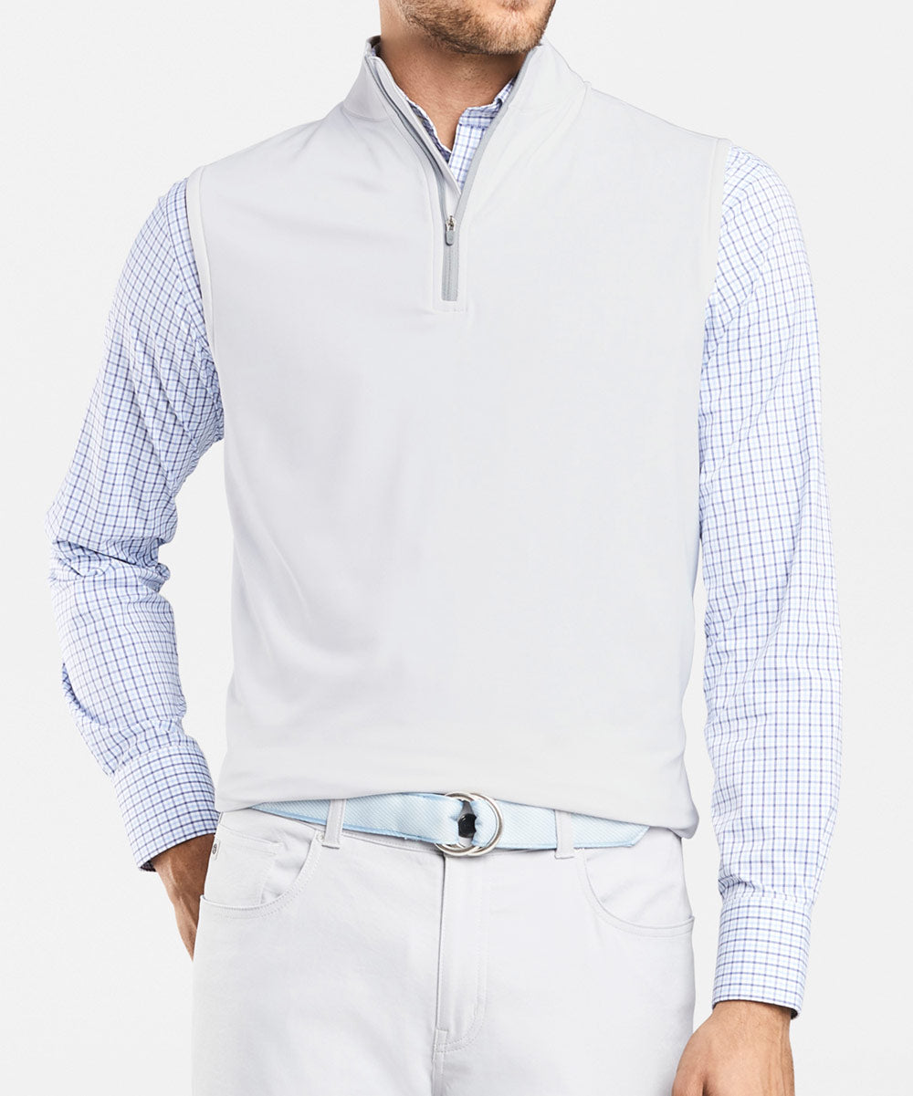Peter Millar Galway Stretch Terry Quarter-Zip Vest, Men's Big & Tall