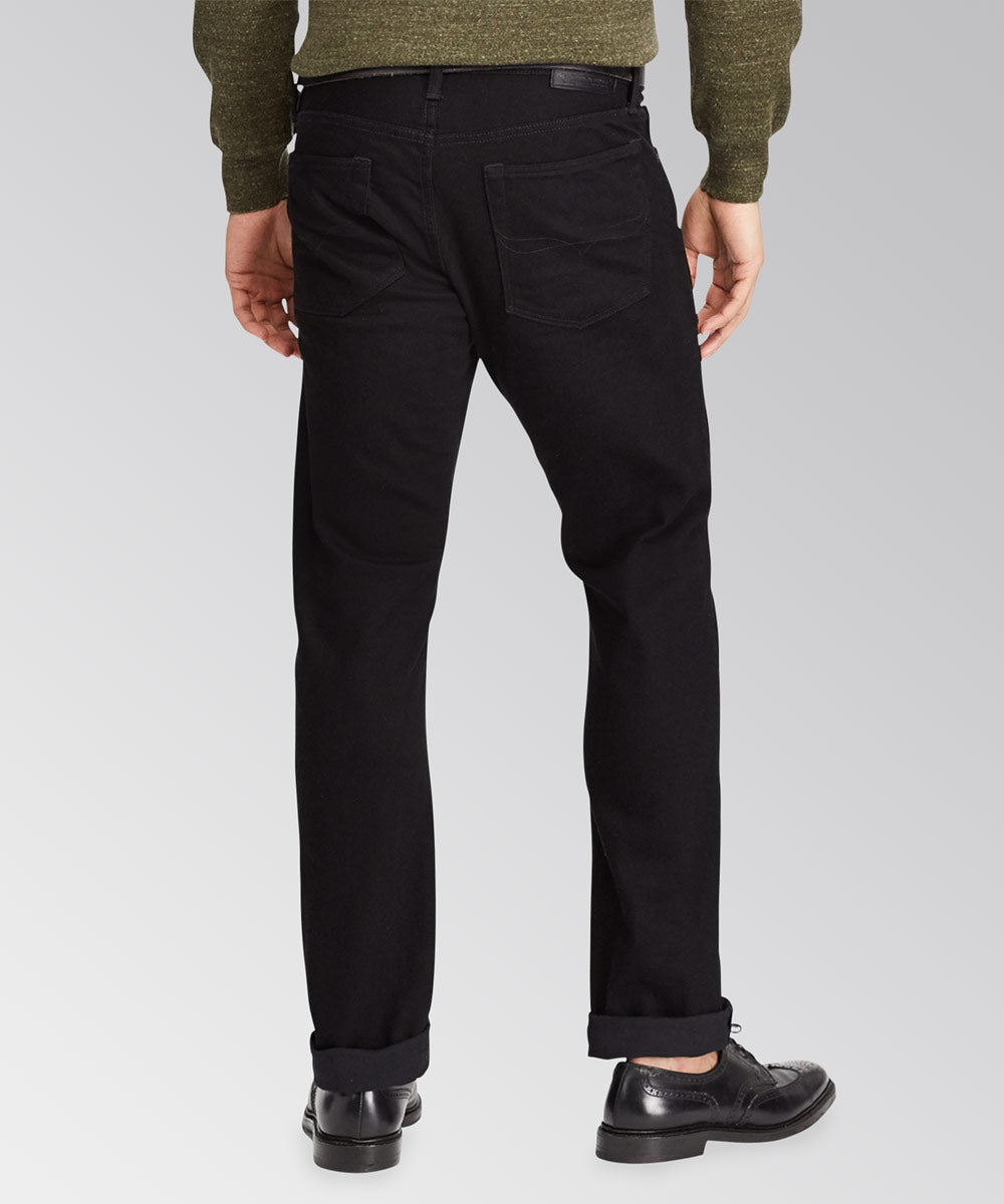 Polo Ralph Lauren Black Wash Five-Pocket Jeans, Men's Big & Tall
