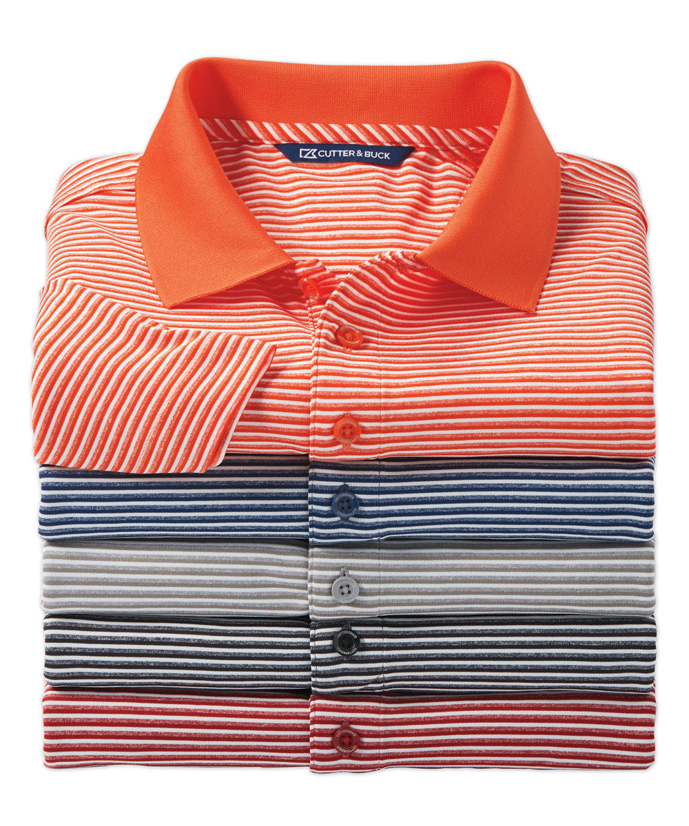Cutter & Buck Drytec Tonal Stripe Stretch Jersey Polo, Men's Big & Tall
