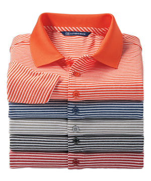 Cutter & Buck Drytec Tonal Stripe Stretch Jersey Polo