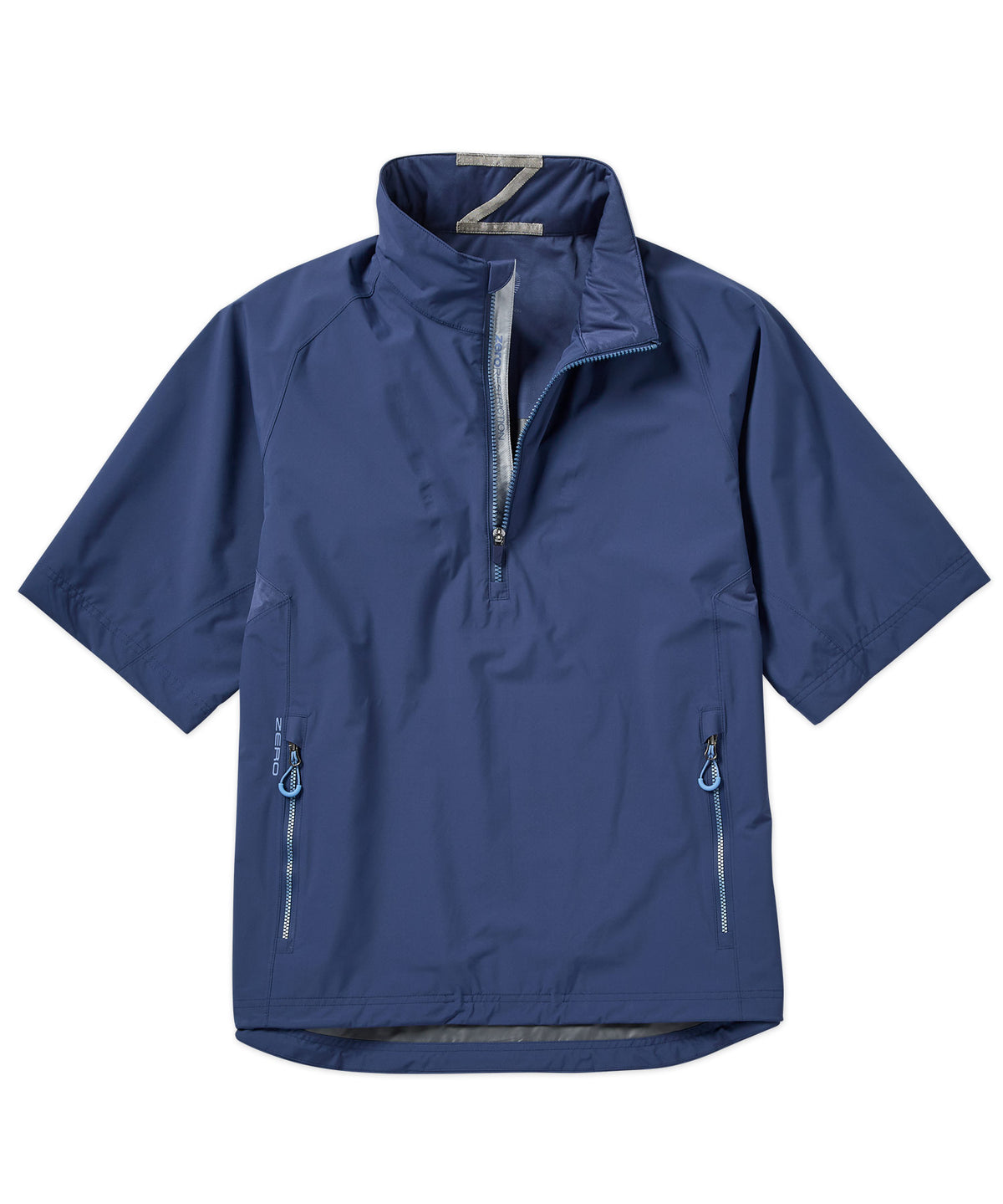 Zero Restriction Half-Sleeve Waterproof Quarter-Zip Jacket, Men's Big & Tall