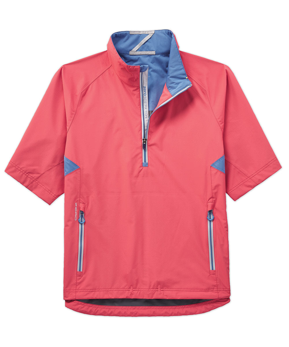Zero Restriction Half-Sleeve Waterproof Quarter-Zip Jacket, Men's Big & Tall