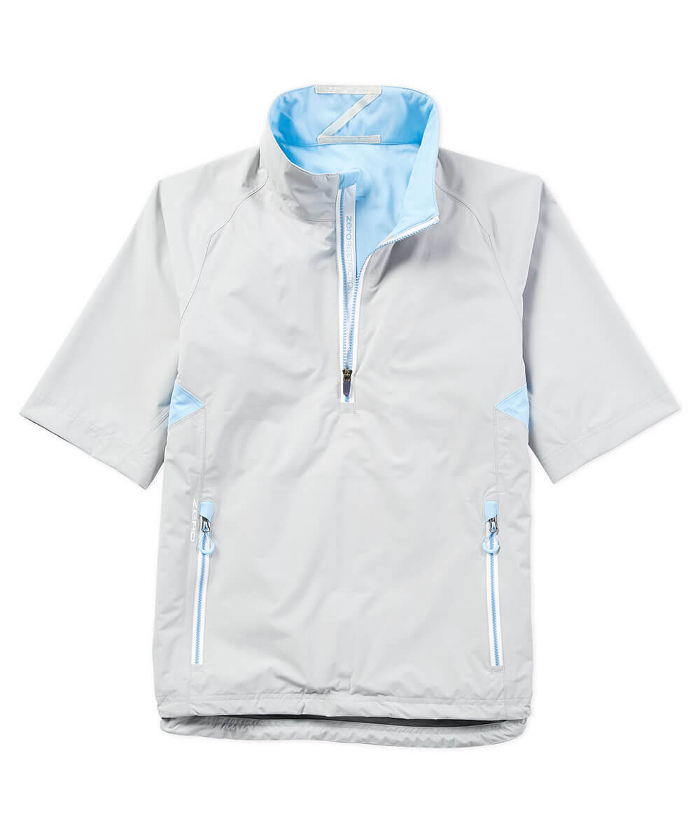 Zero Restriction Half-Sleeve Waterproof Quarter-Zip Jacket, Men's Big & Tall